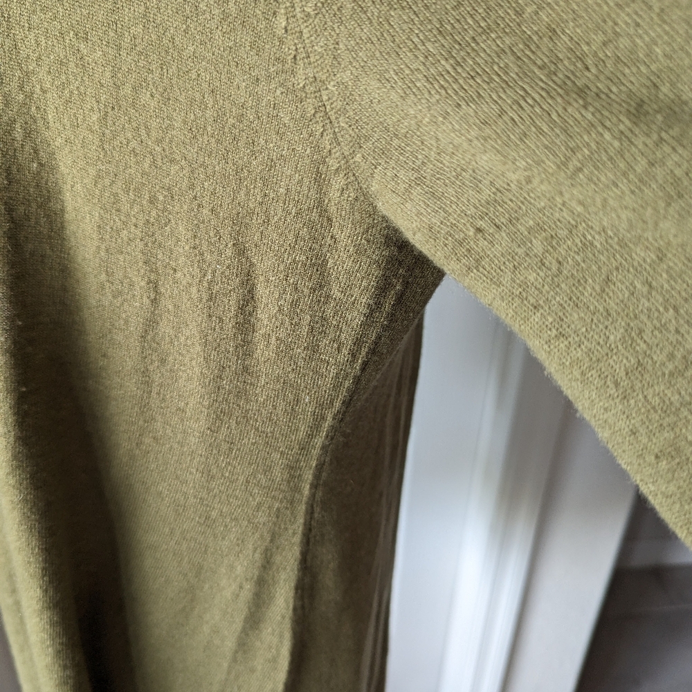 Soft Surroundings Olive Cashmere Cardigan - Picture 3 of 7